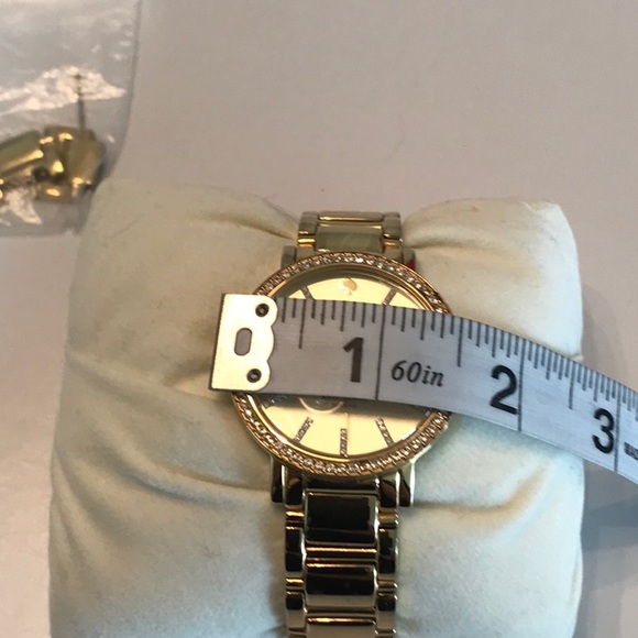 Host Pick *** KATE SPADE ladies quartz stainless steel watch w diamond bezel box - Picture 7 of 8